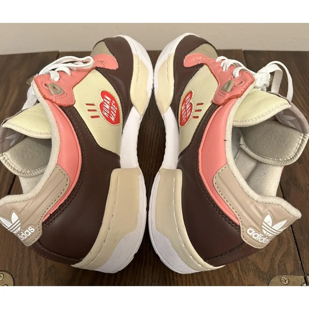 Size 8- adidas Rivalry Low x Human Made Sand‎ Brown 2020 Missing Insoles
